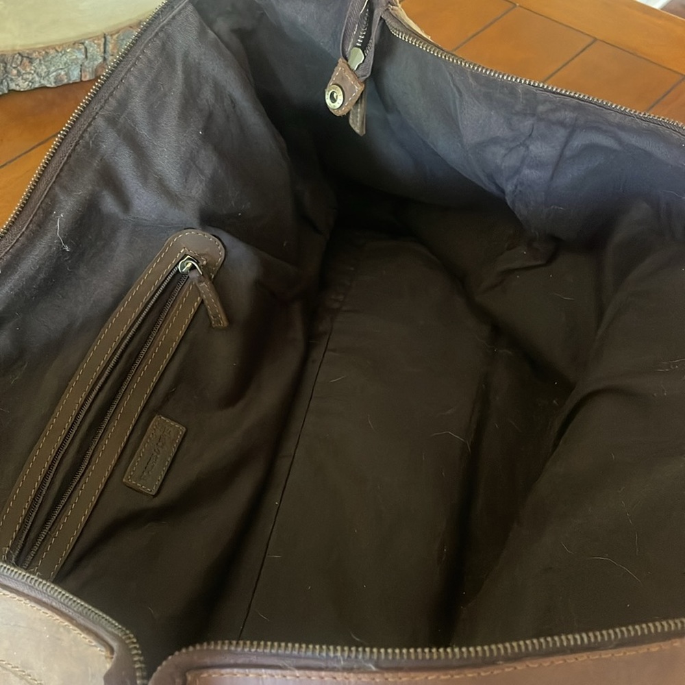 Leather Weekender - image 7